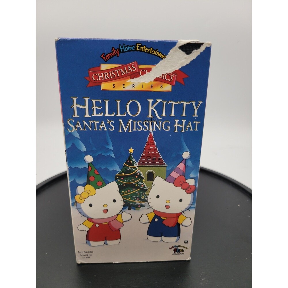 Hello Kitty Santas Missing Hat VHS 1995  Rare Vintage Collectible Movie